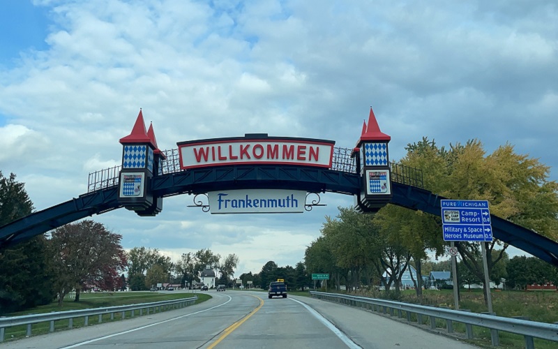 Frankenmuth Welcome Sign