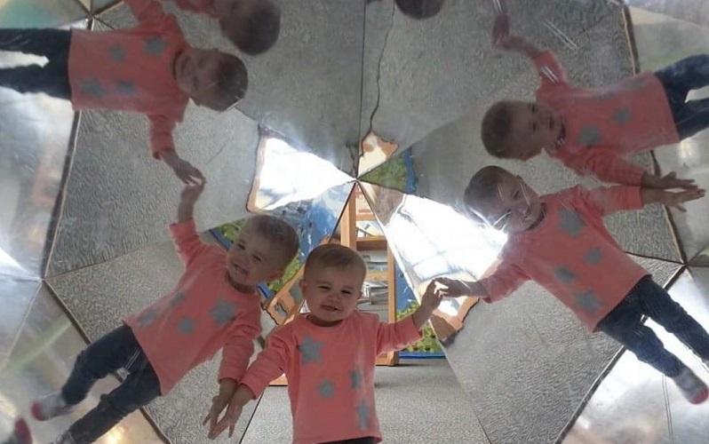 Girl Children's Museum Mirrors
