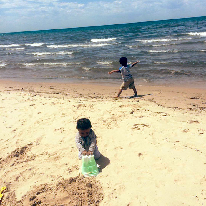 Kids-playing-on-the-beach-St.-Joseph-Silver-Beach