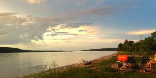 Campgrounds in Michigan - lake view