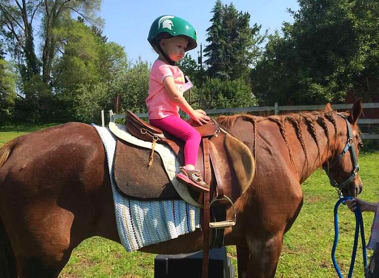 Things to do in Kalamazoo - Outdoor - child on horse