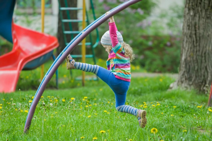 Free things to do Kalamazoo - Kids playing at a park