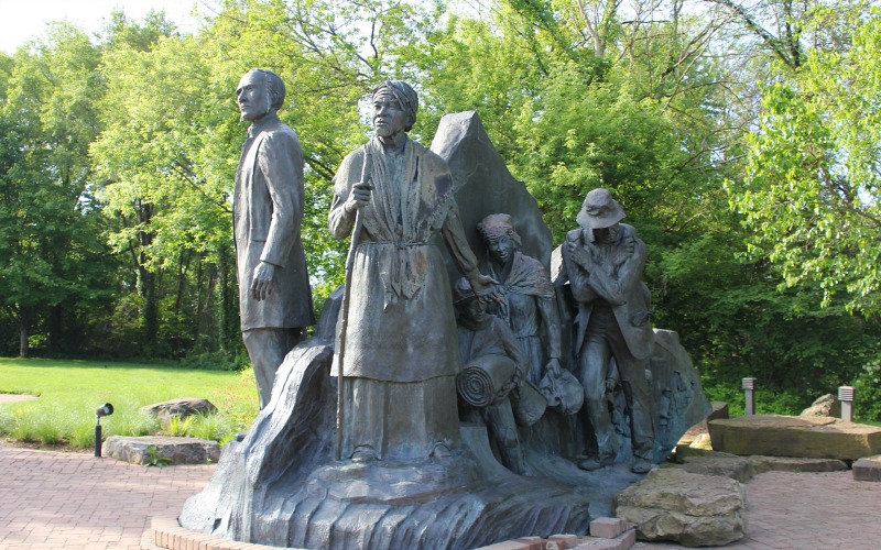 Underground Railroad Sculpture in Battle Creek MI