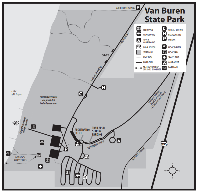 Van Buren State Park Map
