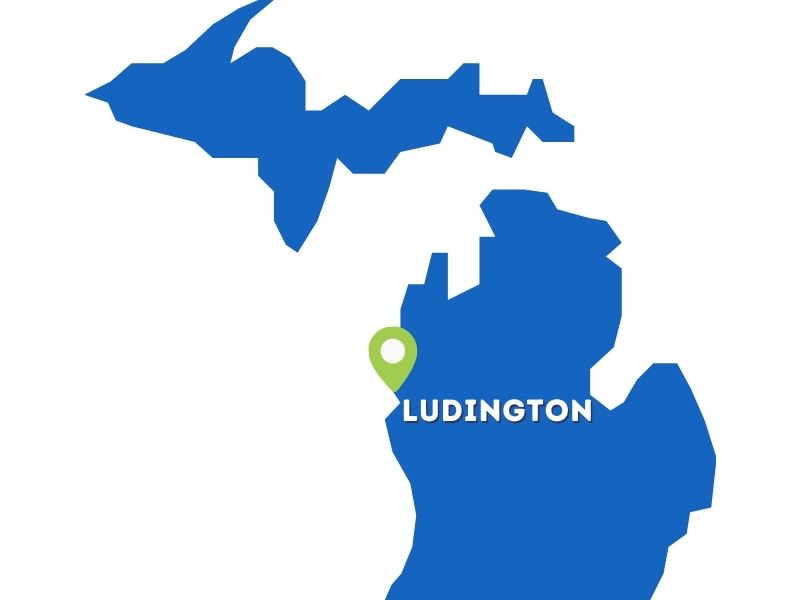 ludington michigan map