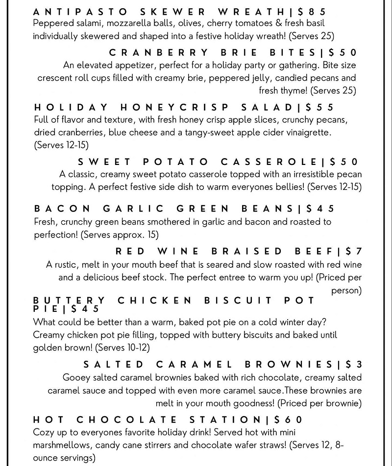 2022 Christmas Dinners To Go Kalamazoo Restaurants + Bakeries that