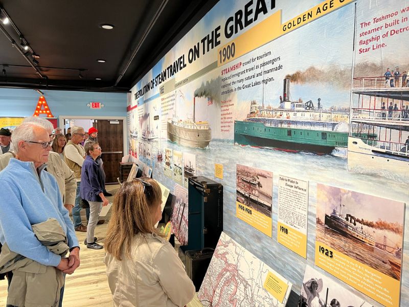 michigan maritime museum golden age of passenger steamship exhibit