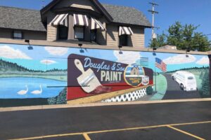 Outdoor wall mural Kalamazoo mural SW Michigan mural