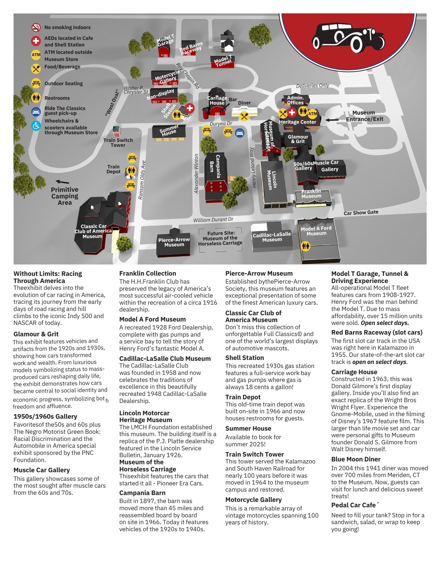 Gilmore Car Museum Map 2025