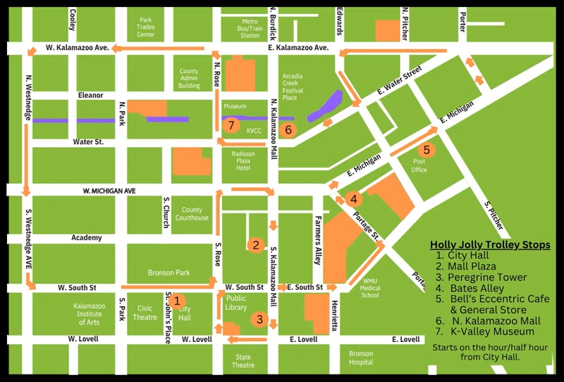 2025 Holly Jolly Trolley Map