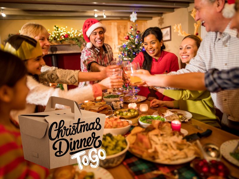Christmas dinner to go, christmas meal to go