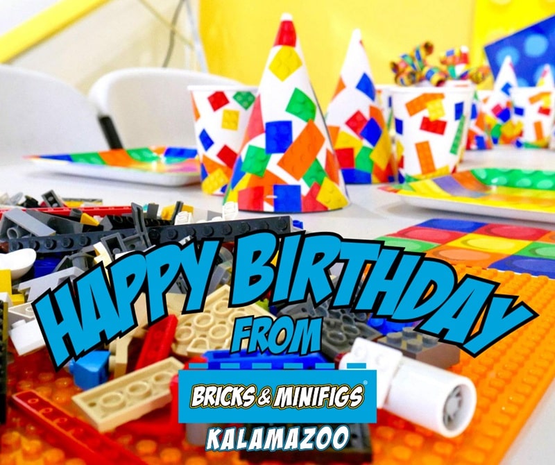Bricks & Minifigs Kalamazoo Brickday parties