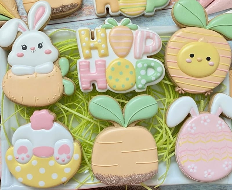 the candy lady easter cookie decorating class
