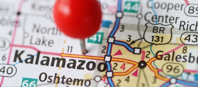 Kalamazoo Map, Southwest MI map